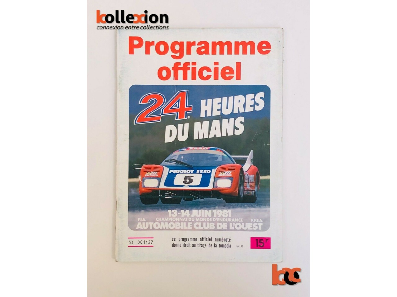 PROGRAMME OFFICIEL 24 Heures du Mans 1981