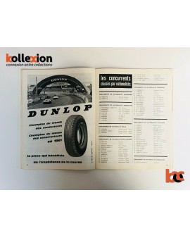 PROGRAMME OFFICIEL 24 Heures du Mans 1962