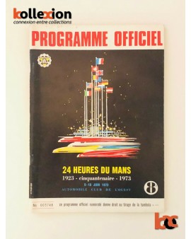 PROGRAMME OFFICIEL 24 Heures du Mans 1973