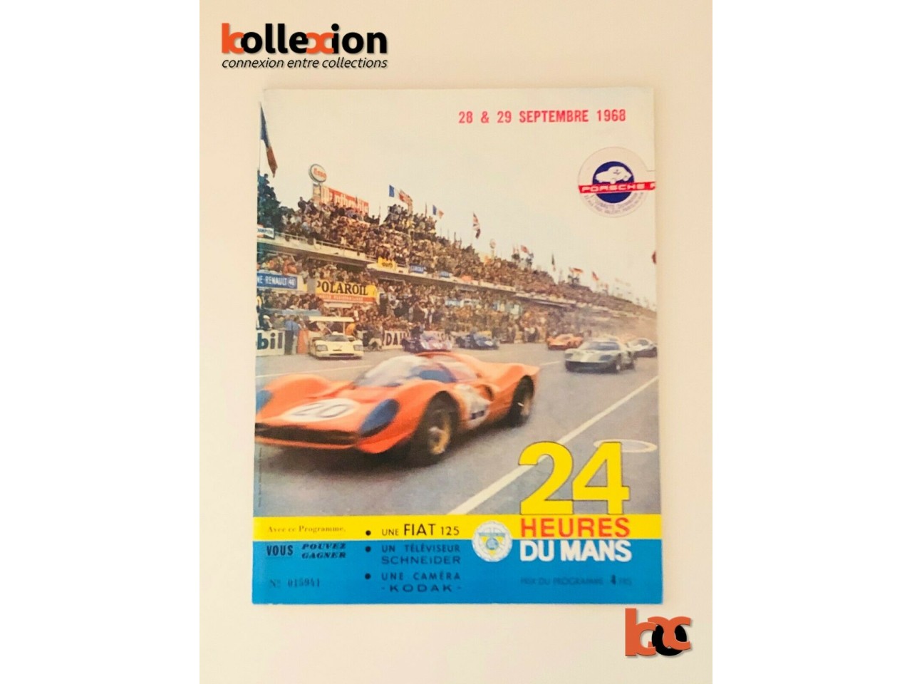 PROGRAMME OFFICIEL 24 Heures du Mans 1968