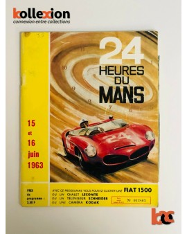 PROGRAMME OFFICIEL 24 Heures du Mans 1963