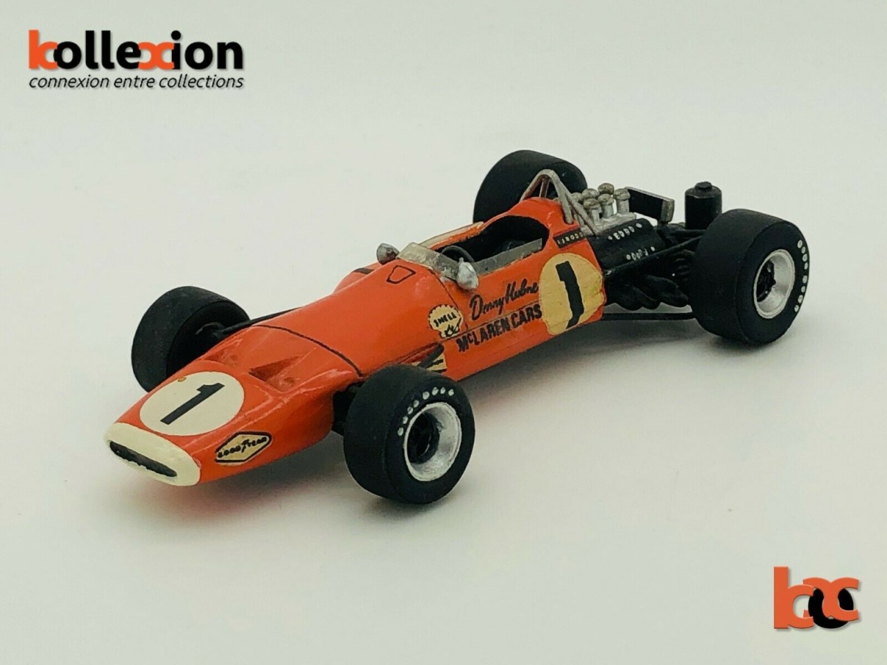 JOHN DAY McLAREN M7A Ford n°1 Gulf GP Italie 1968 D. Hulme 1.43