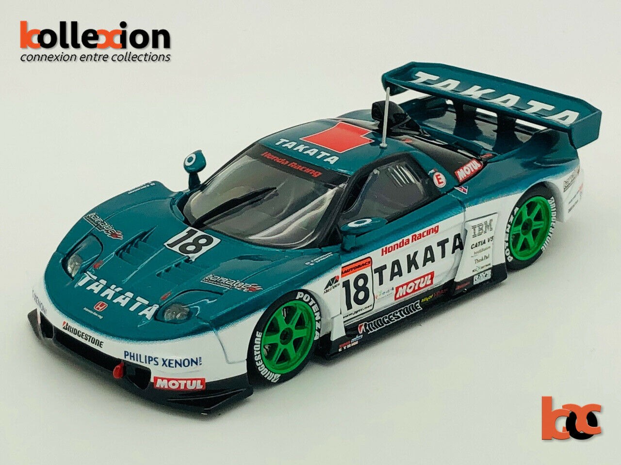 EBBRO 576 HONDA n°18 NSX Takata Dome JGTC 2004 Green 1.43