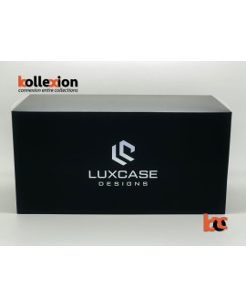 LUXCASE LC18001A Vetrina Display Box 1.18 Base in Ecopelle Nera - Synthetic 32.2cm x 16.2cm x 15.6cm
