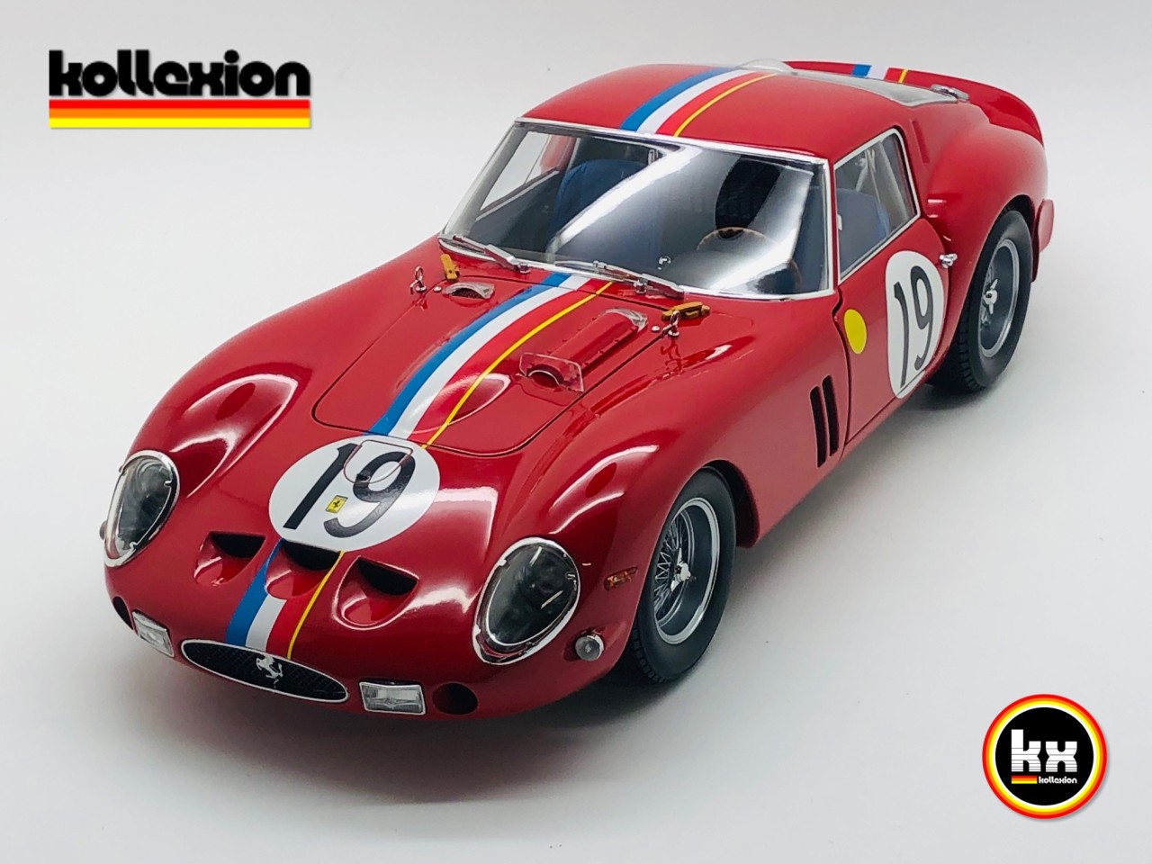 KYOSHO 08432A FERRARI 250 GTO n°19 Le Mans 1962 1.18