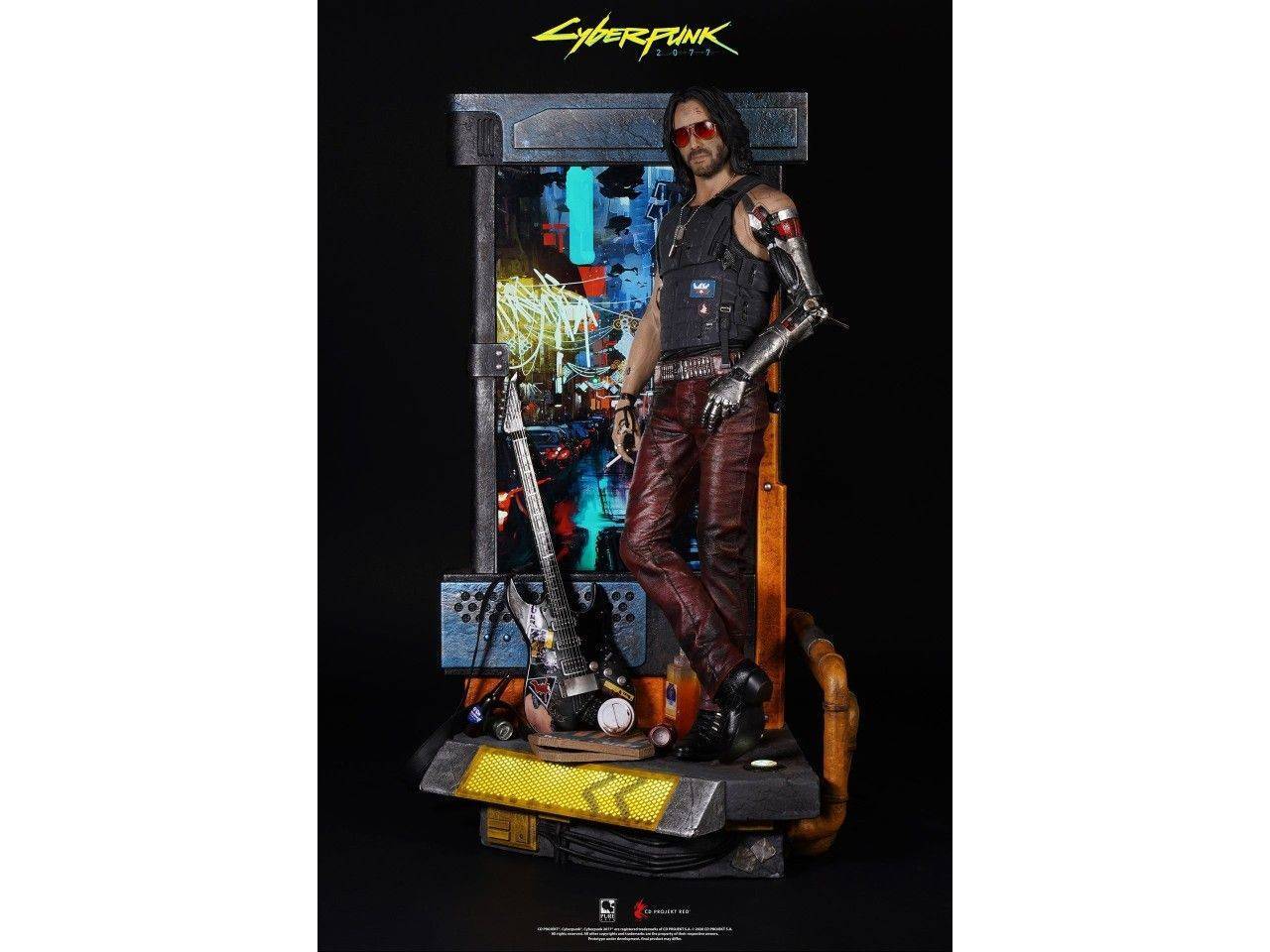 PUREARTS PA007CP CYBERPUNK 2077 Johnny Silverhand Statue Exclusif 1/4