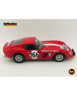 HOT WHEELS ELITE BASE K8727 FERRARI 250 GTO n°166 Tour de France 1963 E. Berney - J. Gretener 1.18