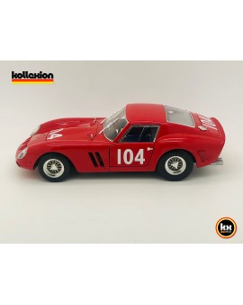 HOT WHEELS BASE 23912 FERRARI 250 GTO n°104 Targa Florio 1963 Bulgari - Grana 1.18