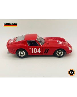 HOT WHEELS BASE 23912 FERRARI 250 GTO n°104 Targa Florio 1963 Bulgari - Grana 1.18