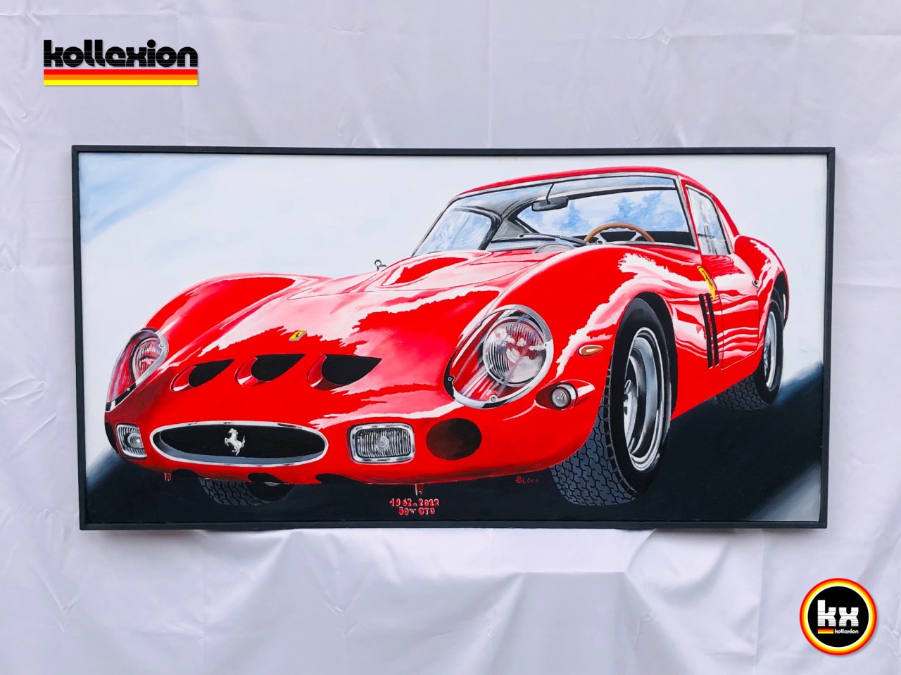 Painting RB 80 Ferrari 50th anniversary GTO 1962-2012 120cm x 60cm