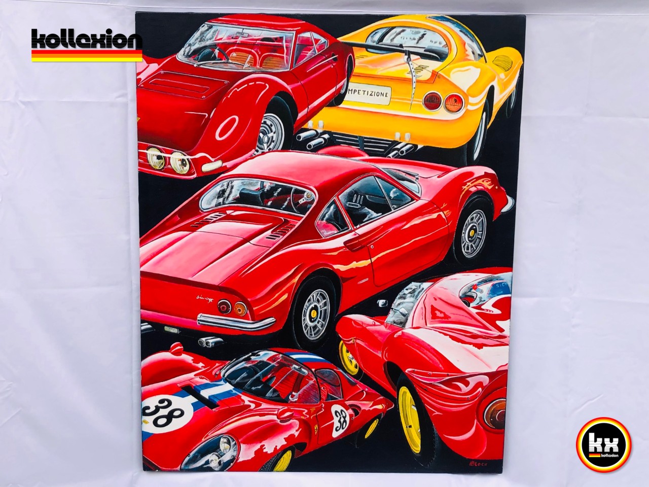 Painting RB 39 Tribute Ferrari Dino 100cm x 80cm