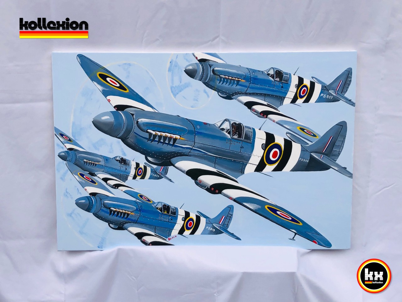Painting RB 84 Spitfire 120cm x 60cm