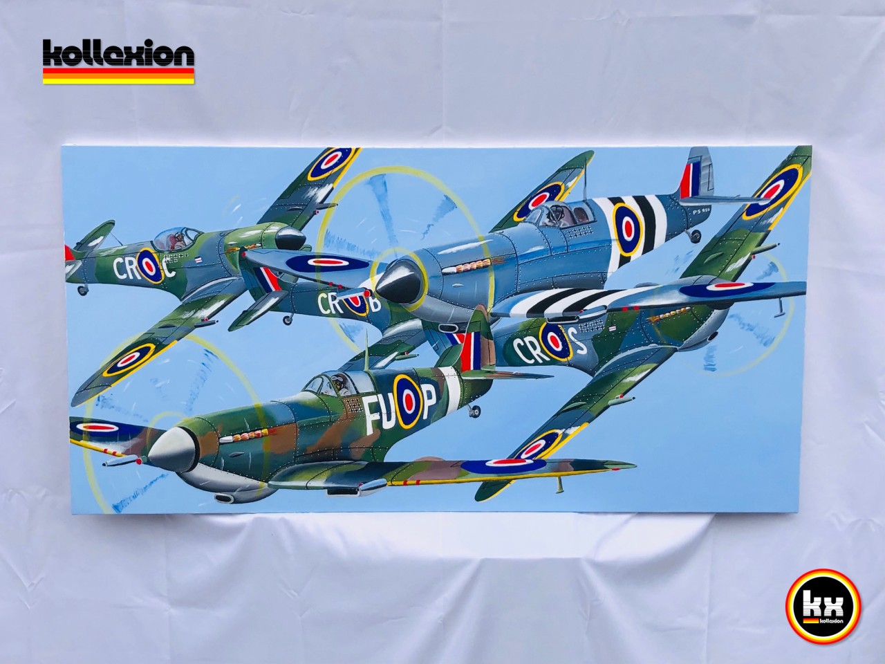 Painting RB 73 Spitfire 120cm x 60cm