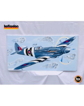Painting RB 75 Spitfire 120cm x 60cm