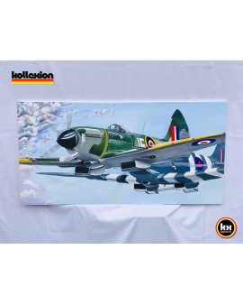 Painting RB 68 Spitfire 120cm x 60cm